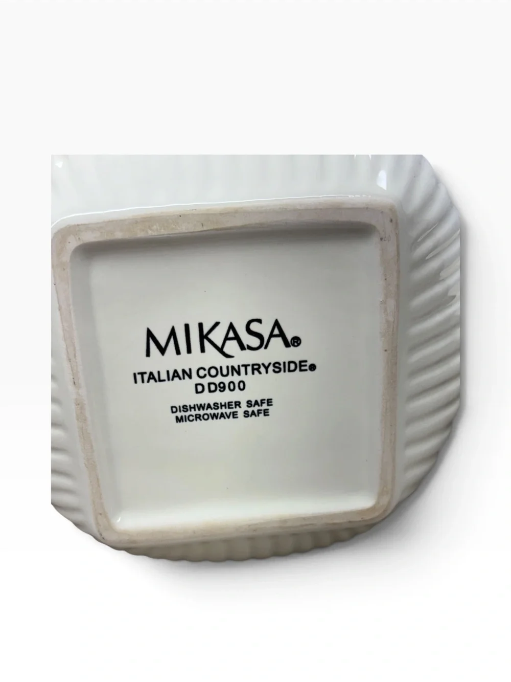 Mikasa White Glazed Ceramic Nesting Serving Bowls - Set of 3